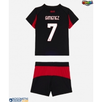 Otroški Nogometni dresi AC Milan Santiago Gimenez #7 Domači 2025-26 Kratek Rokav (+ Kratke hlače)